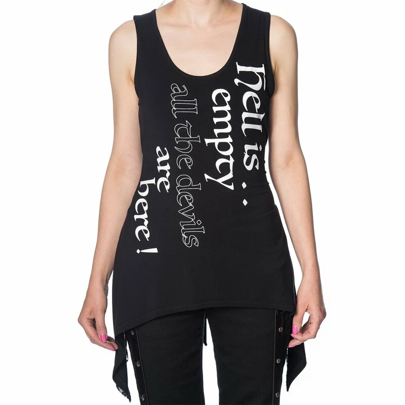 Banned Laceback Tank Top - Hell 1 Banned Laceback Tank Top - Hell