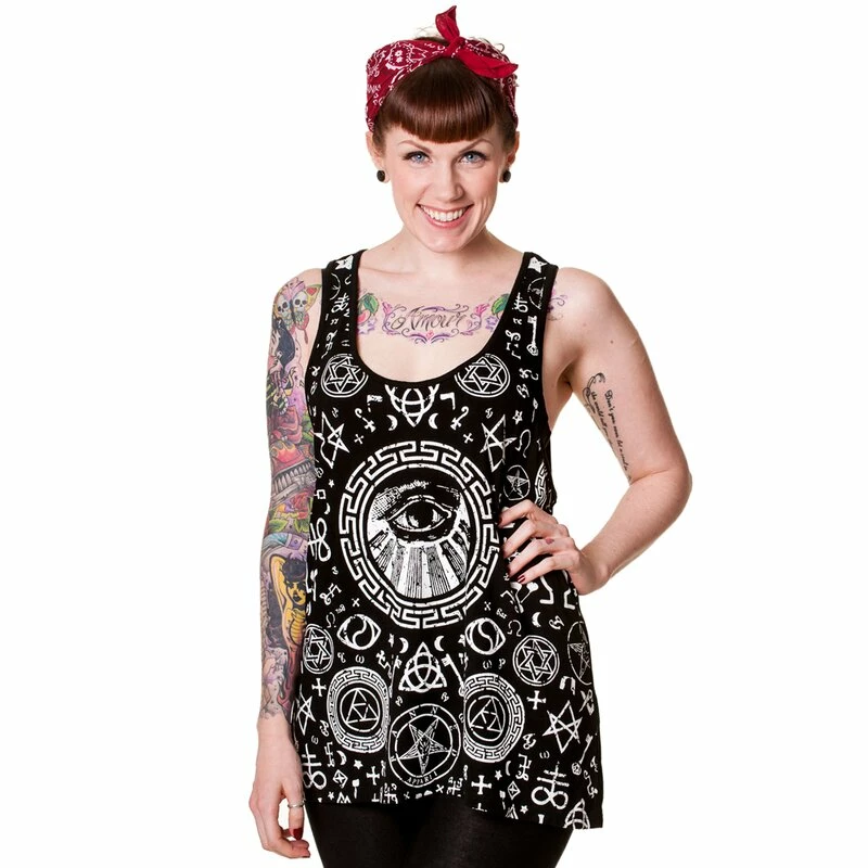 Banned Tank Top Pentagram Vest 1 Banned Tank Top Pentagram Vest