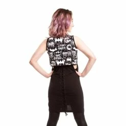 Batman Tank Dress - Graffiti Laceup -KILLSTAR - shop batman tank dress graffiti laceup 42