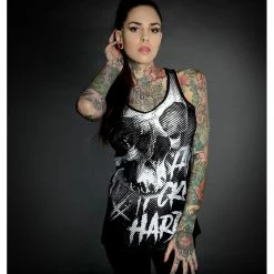 Hyraw Ladies' Tank Top - Black Stripes