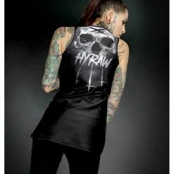 Hyraw Ladies' Tank Top - Black Stripes -KILLSTAR - shop hyraw ladies tank top black stripes4