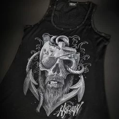 Hyraw Ladies' Tank Top - Old Man -KILLSTAR - shop hyraw ladies tank top old man5