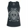 Jack's Inn 54 Ladies' Tank Top - Flourish Skull Black