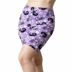 Killstar Bike Shorts - Purr Off Plum