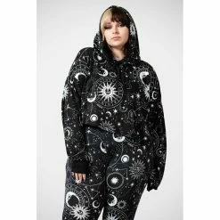 KILLSTAR Crop Hoodie - Galaxy -KILLSTAR - shop killstar crop hoodie galaxy 14