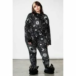 KILLSTAR Crop Hoodie - Galaxy -KILLSTAR - shop killstar crop hoodie galaxy 15