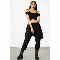 KILLSTAR Jogging Pants - Divine Call Layered Joggers -KILLSTAR - shop killstar jogging pants divine call layered joggers3