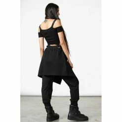 KILLSTAR Jogging Pants - Divine Call Layered Joggers -KILLSTAR - shop killstar jogging pants divine call layered joggers4