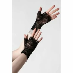 Killstar Lace Gloves - Embrace The Night Black -KILLSTAR - shop killstar lace gloves embrace the night black3