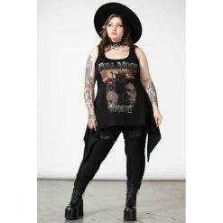 Killstar Longline Tank Top - Full Moon -KILLSTAR - shop killstar longline tank top full moon 13