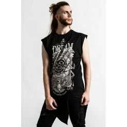 Killstar Longline Tank Top - Insomnia -KILLSTAR - shop killstar longline tank top insomnia 14