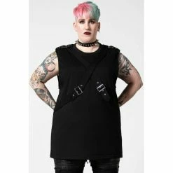 Killstar Longline Tank Top - Overtaker -KILLSTAR - shop killstar longline tank top overtaker 15