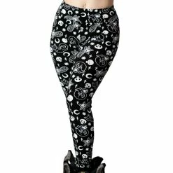 Killstar Lounge Leggings - Purr Off Black