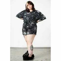 KILLSTAR Lounge Shorts - Cosmos -KILLSTAR - shop killstar lounge shorts colgos 15