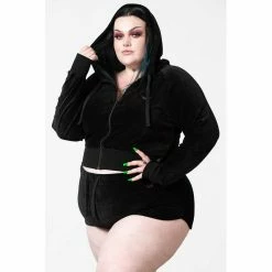 KILLSTAR Lounge Shorts - Laid To Rest -KILLSTAR - shop killstar lounge shorts laid to rest 15