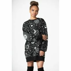 KILLSTAR Lounge Sweatshirt - Corvus -KILLSTAR - shop killstar lounge sweatshirt corvus3