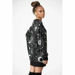KILLSTAR Lounge Sweatshirt - Corvus -KILLSTAR - shop killstar lounge sweatshirt corvus4