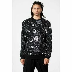 KILLSTAR Lounge Sweatshirt - Corvus -KILLSTAR - shop killstar lounge sweatshirt corvus5