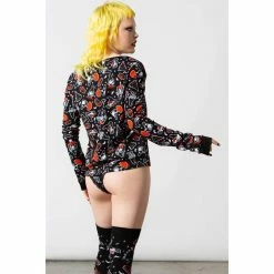 Killstar Lounge Top - Gnomies Long Sleeve -KILLSTAR - shop killstar lounge top gnomies long sleeve 13