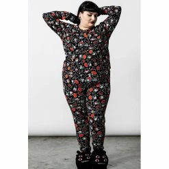 Killstar Lounge Top - Gnomies Long Sleeve -KILLSTAR - shop killstar lounge top gnomies long sleeve 15