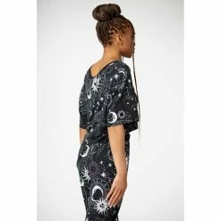 KILLSTAR Lounge Top - Moonlight Crop Top -KILLSTAR - shop killstar lounge top moonlight crop top 13