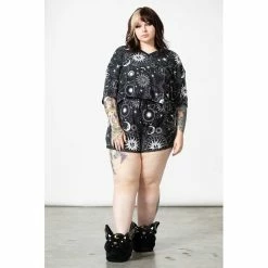 KILLSTAR Lounge Top - Moonlight Crop Top -KILLSTAR - shop killstar lounge top moonlight crop top 15
