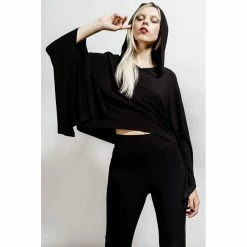 Killstar Lounge Top - No Sleep Hoodie -KILLSTAR - shop killstar lounge top no sleep hoodie 14