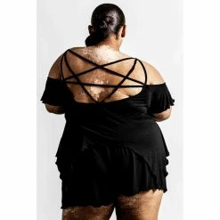 Killstar Pyjama Set - Rest Her Soul -KILLSTAR - shop killstar pyjama set rest her soul 16