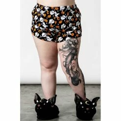 Killstar Pyjama Shorts - Haunted Pumpkin -KILLSTAR - shop killstar pyjama shorts haunted pumpkin4