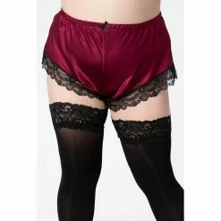 Killstar Satin Shorts - Severina Blood -KILLSTAR - shop killstar satin shorts severina blood 14