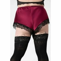 Killstar Satin Shorts - Severina Blood -KILLSTAR - shop killstar satin shorts severina blood 15