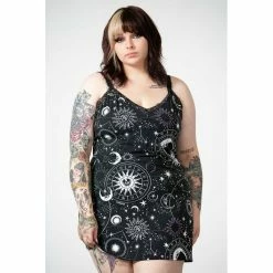 KILLSTAR Sleep Dress - Astral Lace Cami Dress -KILLSTAR - shop killstar sleep dress astral lace cami dress4
