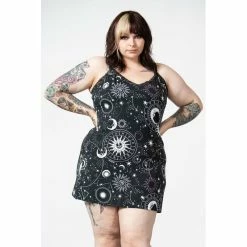 KILLSTAR Sleep Dress - Astral Lace Cami Dress -KILLSTAR - shop killstar sleep dress astral lace cami dress6