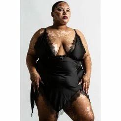 Killstar Sleep Dress - Fatal Farewell Nightdress -KILLSTAR - shop killstar sleep dress fatal farewell nightdress6