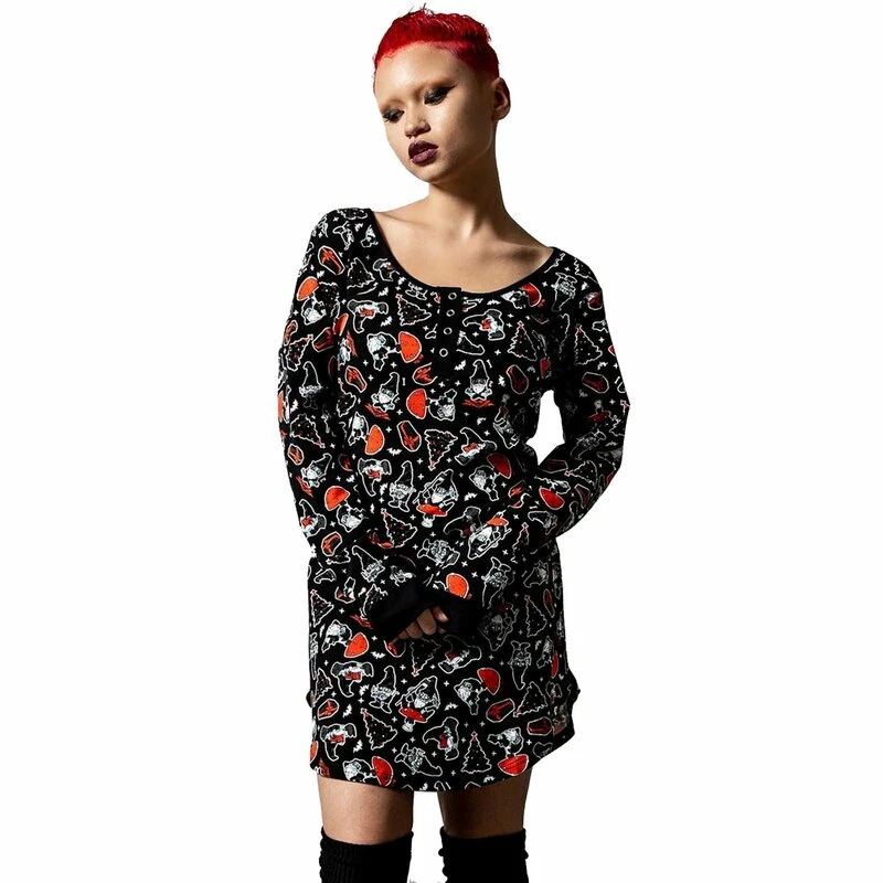 Killstar Sleep Dress - Gnomies Sleep Dress 1 Killstar Sleep Dress - Gnomies Sleep Dress