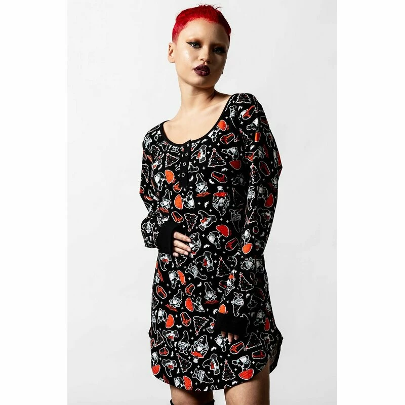 Killstar Sleep Dress - Gnomies Sleep Dress 2 Killstar Sleep Dress - Gnomies Sleep Dress - Image 2