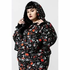 Killstar Sweater - Gnomies Cropped Hoodie -KILLSTAR - shop killstar sweater gnomies cropped hoodie6