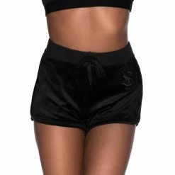 Killstar Velvet Shorts - Dee-Lux Black