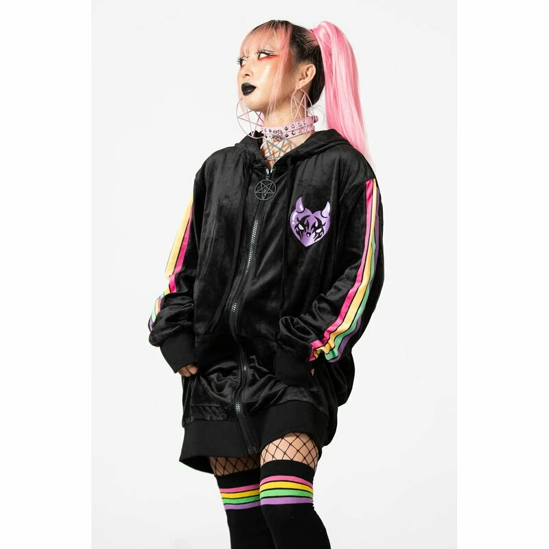 Killstar Zip Jacket - Lounge Wizard Hoodie 2 Killstar Zip Jacket - Lounge Wizard Hoodie - Image 2