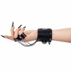 Punk Rave Glove - Skull Knuckles Femme -KILLSTAR - shop punk rave glove skull knuckles femme3