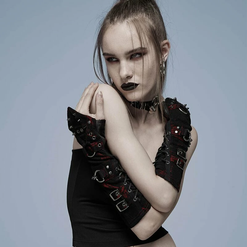 Punk Rave Gloves - Mad Girl 2 Punk Rave Gloves - Mad Girl - Image 2