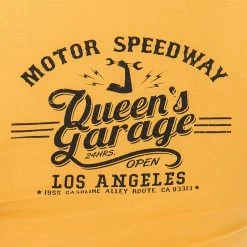 Queen Kerosin Ladies' Tank Top - Speedway Mustard Yellow -KILLSTAR - shop queen kerosin ladies tank top speedway mustard yellow4