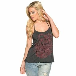 Sullen Angels Racerback Tank Top - Vice Script Grey